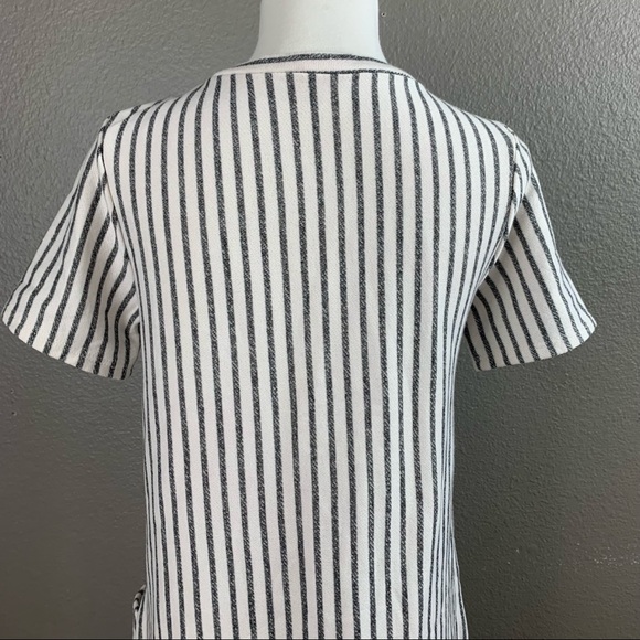 Lazy Sundays striped French terry tee dress - Picture 8 of 14